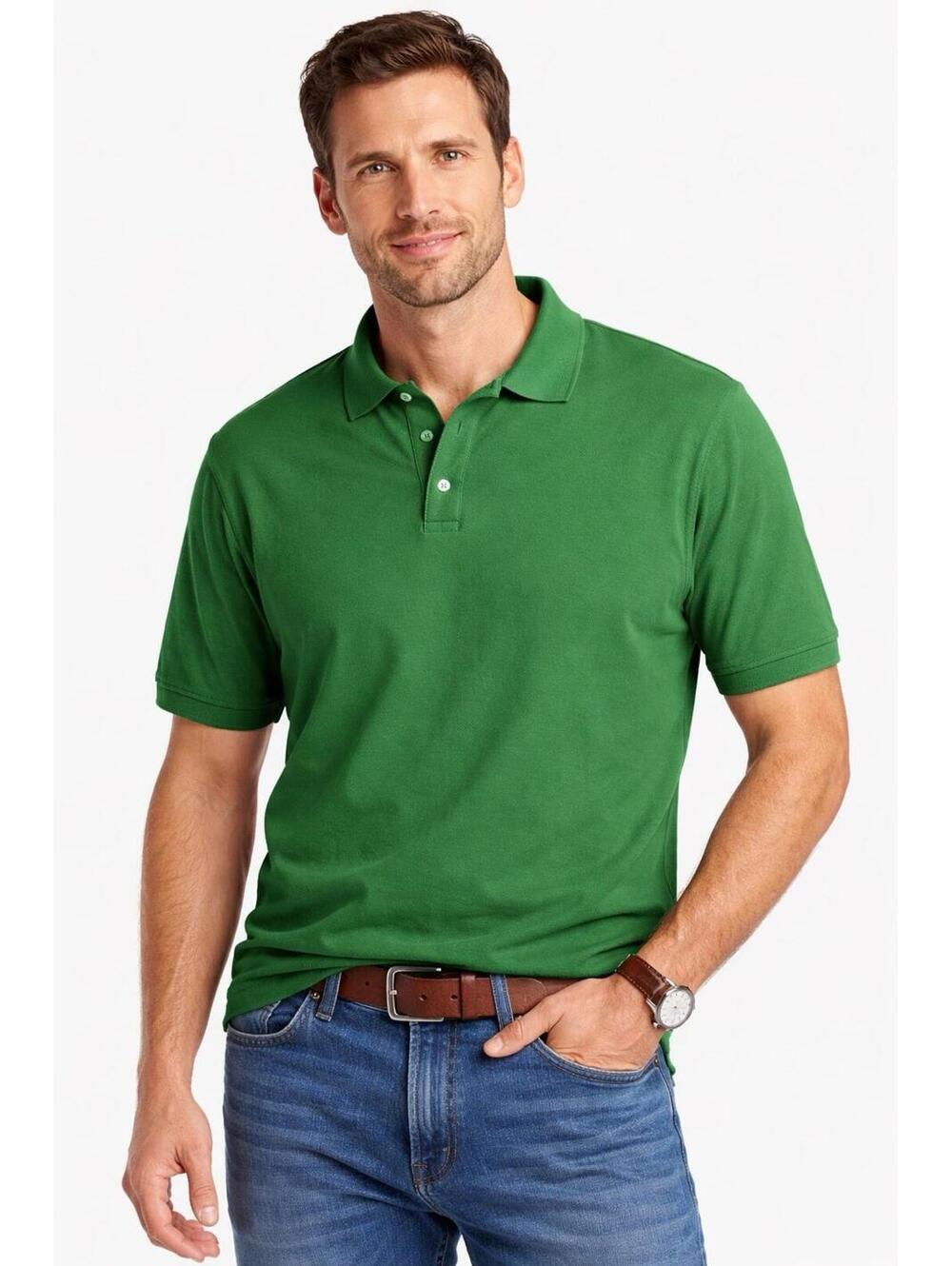 Foundry Polo Shirt Men's Green Size XLT